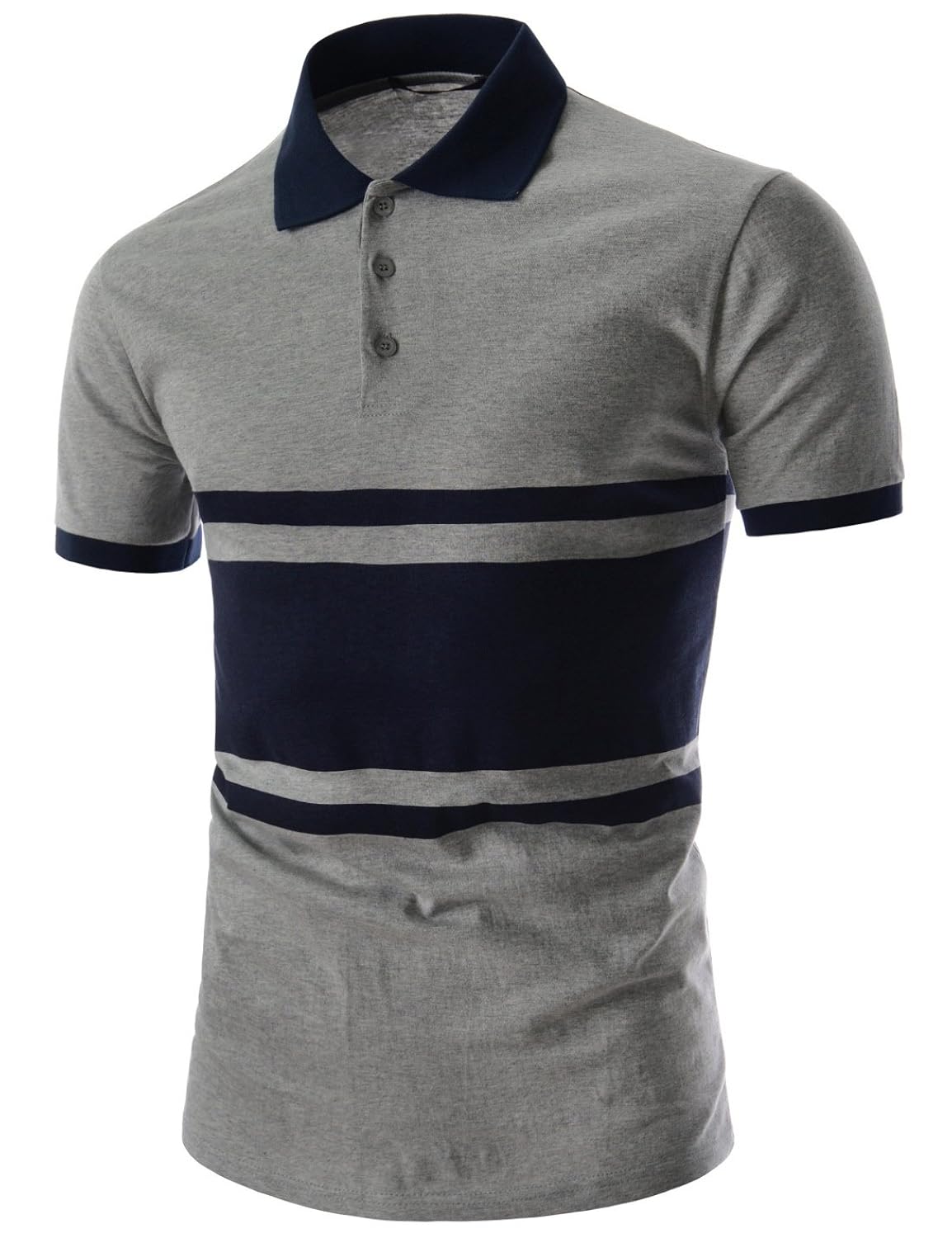 

Mens Slim Fit Jersey Polo Tee Chest Point Short Sleeve Collar Tshirts