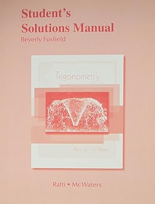 Student Solutions Manual for Trigonometry
