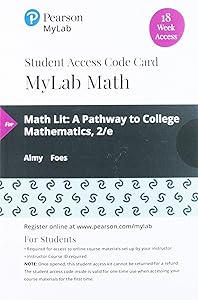 Math Lit: A Pathway to College Mathematics -- MyLab Math with Pearson eText by Kathleen Almy