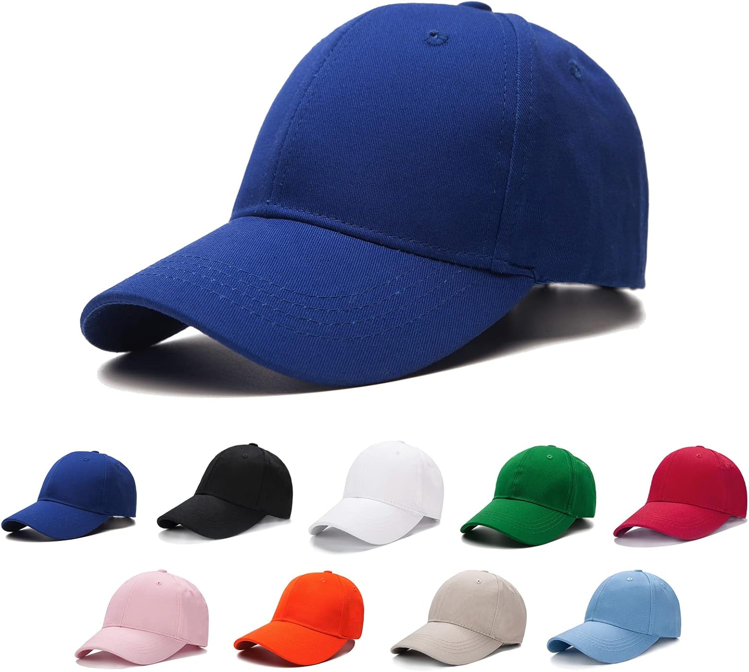 Baseball Cap For Kids-Adjustable Washed Cotton Golf Toddler Hat For Boys & Girls_voghion.com