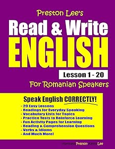Preston Lee's Read & Write English Lesson 1 - 20 For Romanian Speakers (Preston Lee's English For Romanian Speakers)