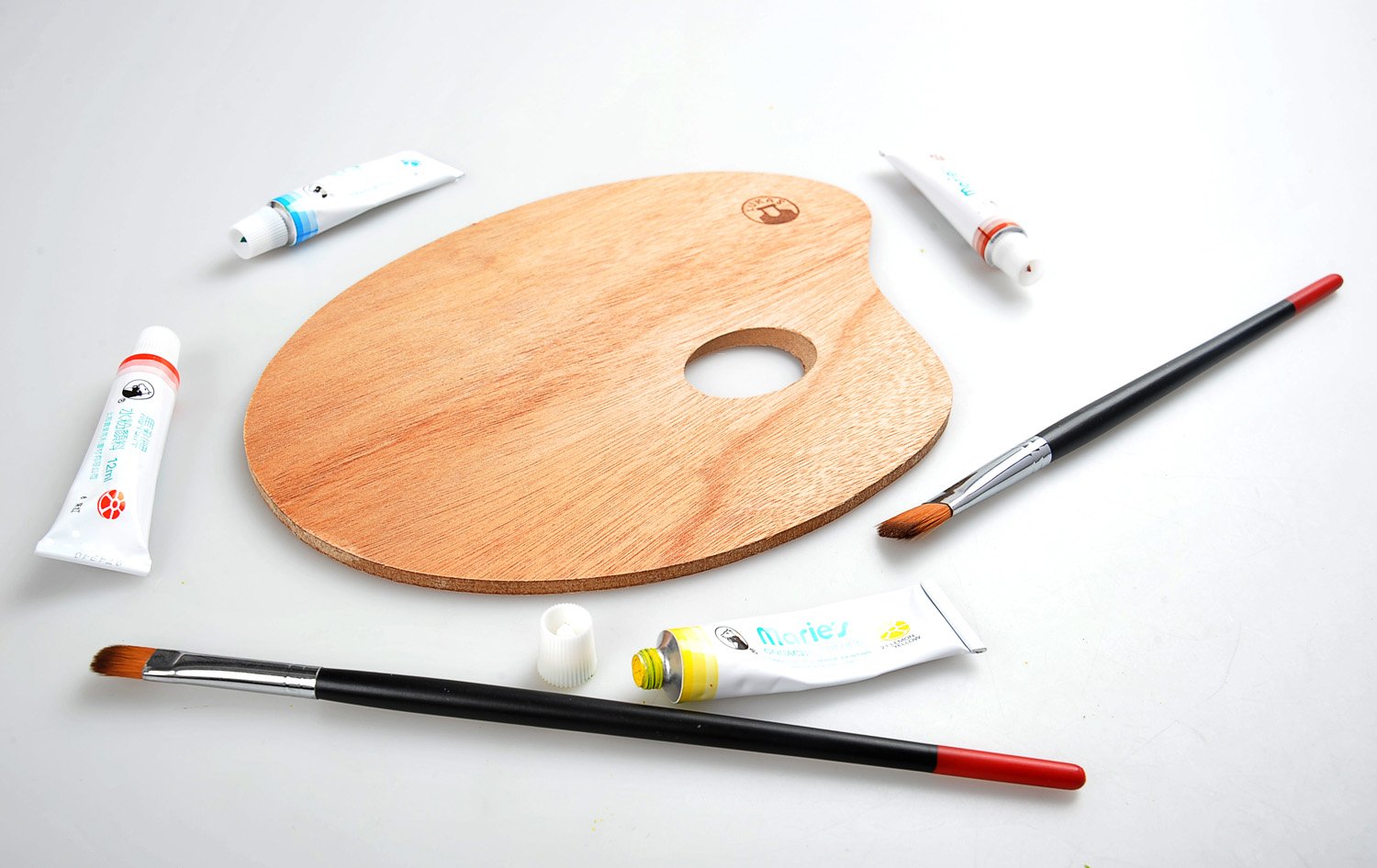 Paleta de madera para pintor