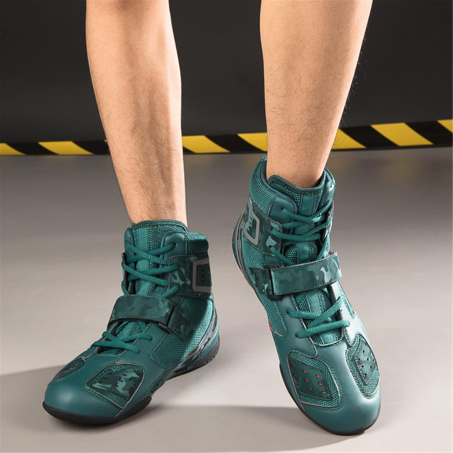 High Top Boxing Boots Comfortable Muay Thai Kickboxing Sparring Athletic Shoes Casual Fashion Sneakers_vogvips.com