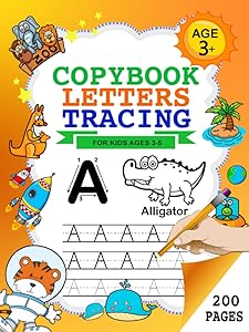 Copybook - Trace Letters and Learn the English Alphabet: Handwriting Practice with 200 Pages for Preschoolers and Kids in Kindergarten Age 3 - 5 Years (Perfecto Calligraphy) by Sunny Pline