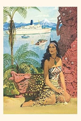 Vintage Journal Island Maiden, Ship (Pocket Sized - Found Image Press Journals)