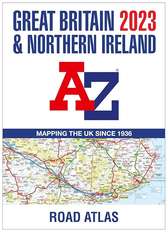 Great Britain A-Z Road Atlas 2023 (A3 Paperback) by Collins GCSE