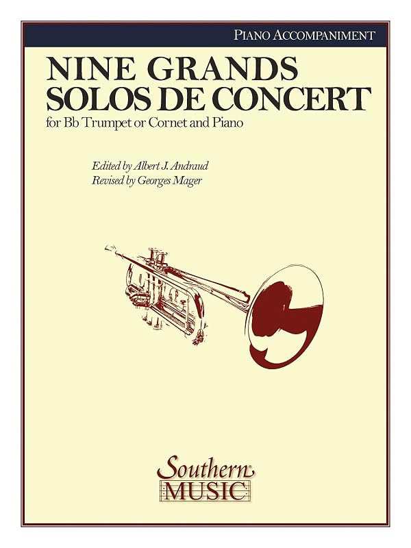 Nine Grand Solos de Concert: Piano Accompaniment by Albert Andraud