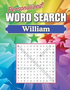 William Word Search Book: Large Print Word Find Puzzles
