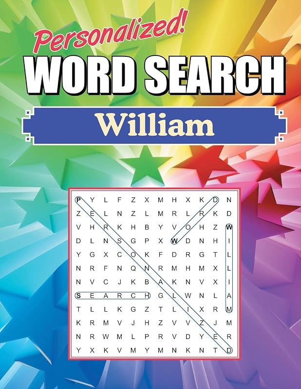 William Word Search Book: Large Print Word Find Puzzles by GHP Personalized