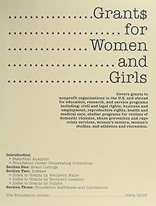 Grants For Women & Girls, 2004/2005