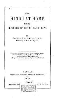 The Hindu at Home, Being Sketches of Hindu Daily Life
