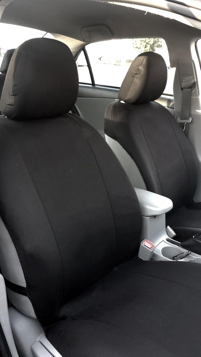 

New YupbizAuto Brand Semi Custom Black Flat Cloth Car Seat Covers Set Support 50/50 60/40 Split Rear Seat and Side Airbag For Nissan