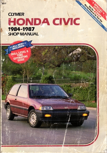 Honda Civic, 1984-1987: Shop manual by Ed Scott