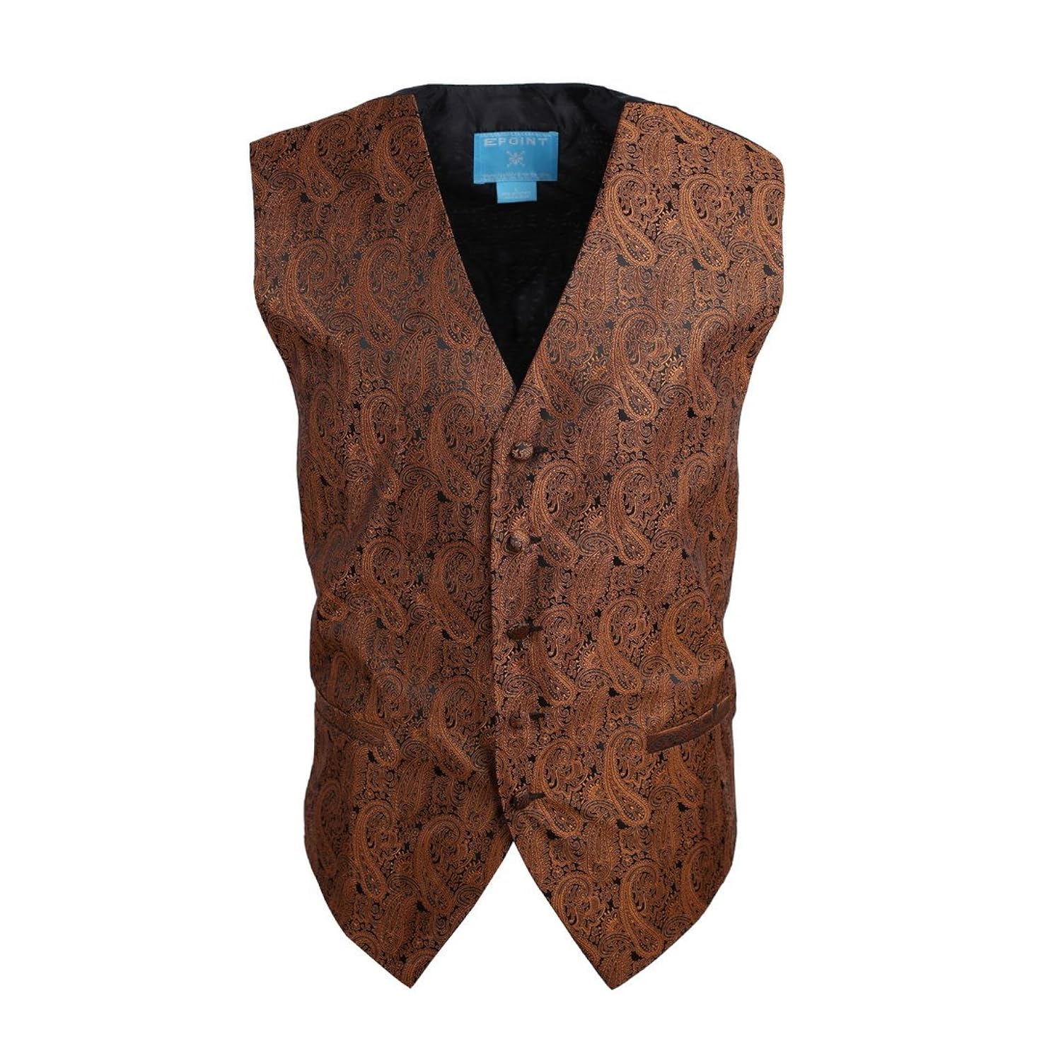 

EGC1B01-03 Multi Mens Paisley Waistcoat Woven Microfiber S-3XL Vest By Epoint