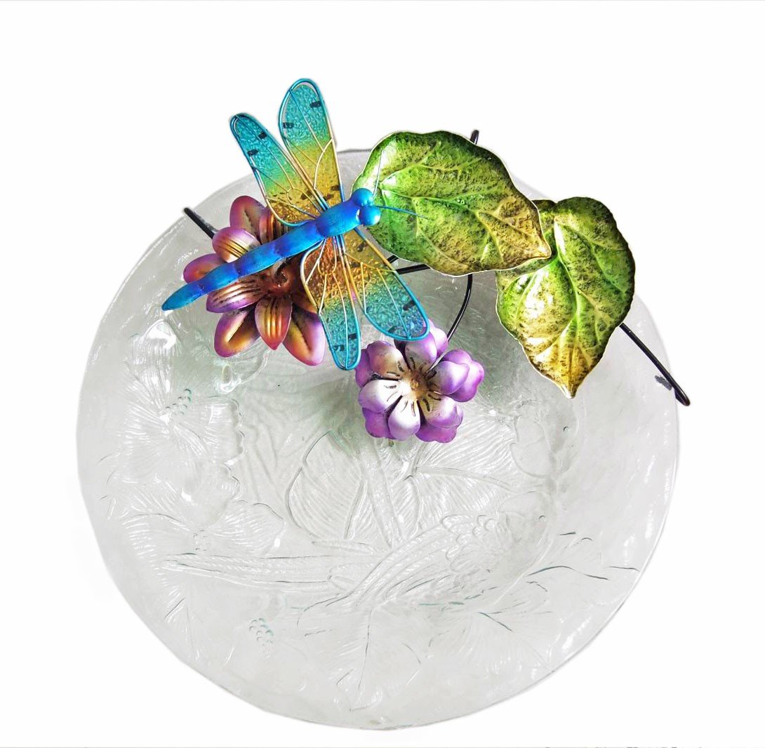 

Continental Art Center CAC40078 16.93 by 9.45 by 5.51-Inch Dragonfly Fountain with Plug-In Pump for 18-Inch Glass Bird Bath