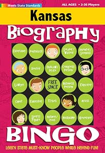 Kansas Biography Bingo (Kansas Experience) by Gallopade International