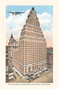 Vintage Journal Paramount Broadway Building, New York City (Pocket Sized - Found Image Press Journals)