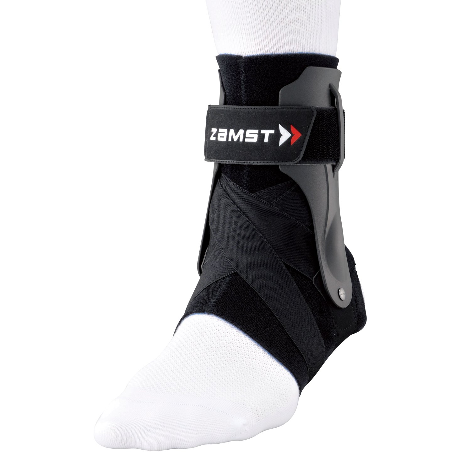 zamst a2-dx专业篮球防内外翻排球护脚踝左脚专用370613黑色l尺寸