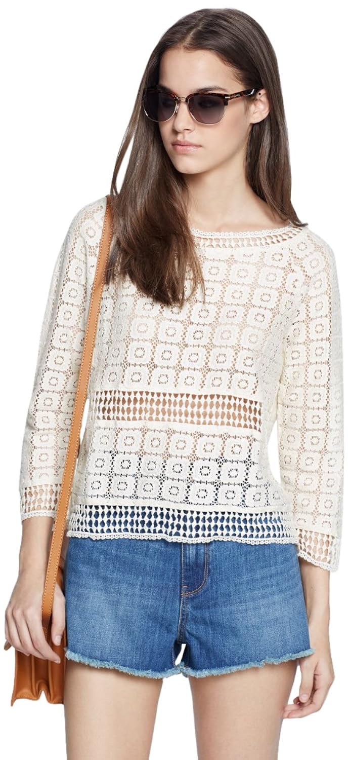 

Mango Women's Crochet Blouse