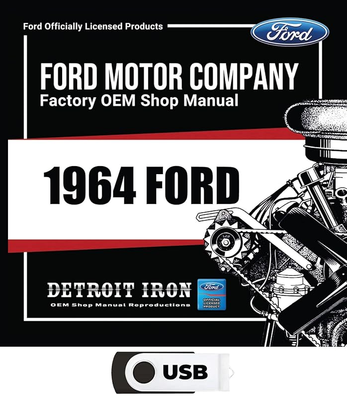1964 Ford Shop Manuals, Wiring Diagrams, Sales Literature & Parts Books on USB by Ford Motor Company
