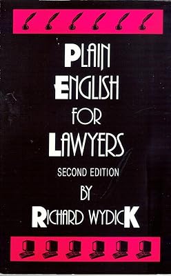 Plain English for lawyers