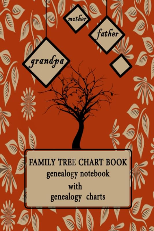 Family tree chart book: Genealogy notbook with genealogy charts by Radouane El assri