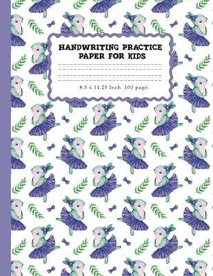 HANDWRITING PRACTISE PAPER FOR KIDS, PRESCHOOLERS, TODDLERS, HANDWRITING BOOK FOR AGE 3-5, KINDERGARTEN WRITING PAPER WITH LINES, SIZE 8.5X11: WRITING PAPER WITH LINES FOR KIDS