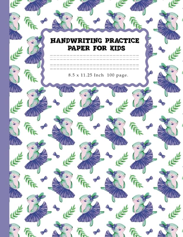 HANDWRITING PRACTISE PAPER FOR KIDS, PRESCHOOLERS, TODDLERS, HANDWRITING BOOK FOR AGE 3-5, KINDERGARTEN WRITING PAPER WITH LINES, SIZE 8.5X11: WRITING PAPER WITH LINES FOR KIDS by Maureen Brown