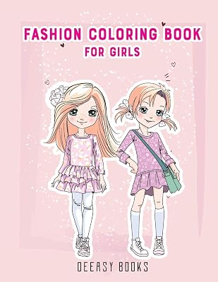 Fashion Coloring Book For Girls