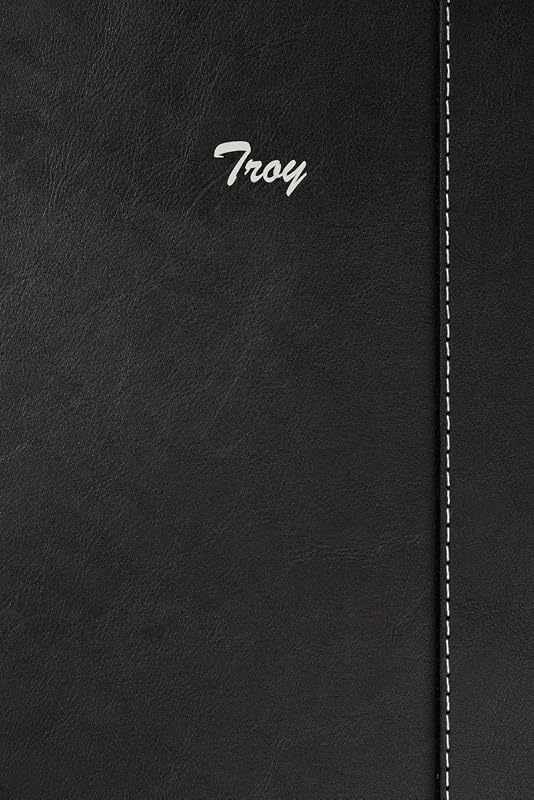 Troy: Blank Cookbook Recipes & Notes featuring 120 pages 6"x9" Simulated Leather Cover by Rob Cole