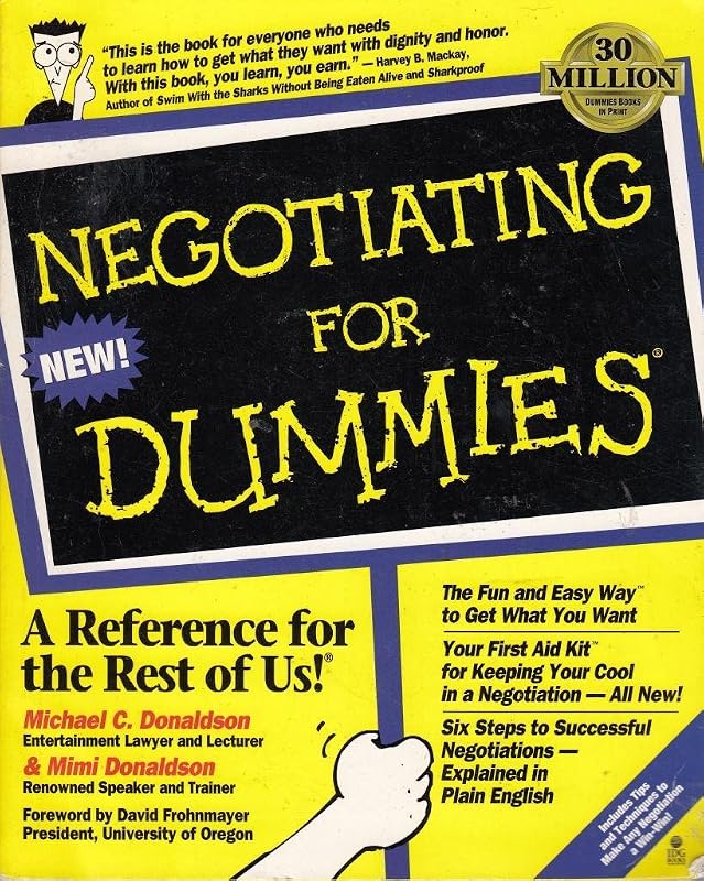 Negotiating For Dummies by Donaldson