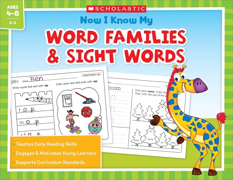 Now I Know My Word Families and Sight Words by Henry Lucia Kemp