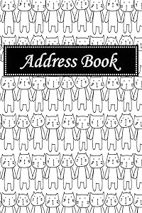 Address Book: Alphabetical Index With Hand drawn cats cover
