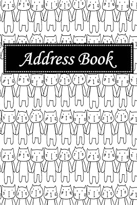 Address Book: Alphabetical Index With Hand drawn cats cover