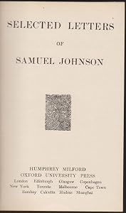 Selected Letters of Samuel Johnson