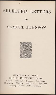Selected Letters of Samuel Johnson