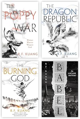 The Poppy War 4 Books Collection Set (The Poppy War, The Dragon Republic, The Burning God & Babel)