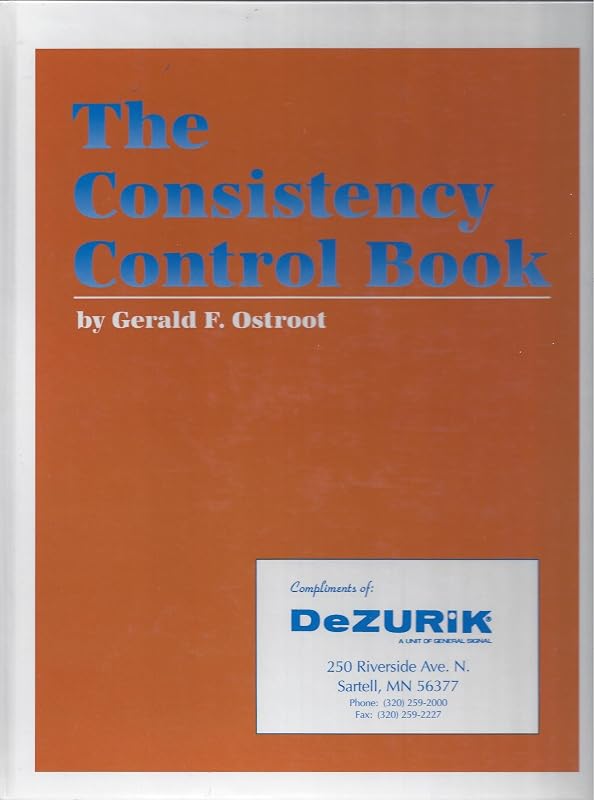 The Consistency Control Book by Gerald F. Ostroot