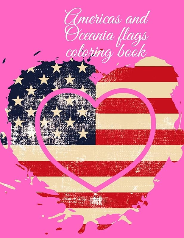 Americas and Oceania flags coloring book by Cristie Publishing