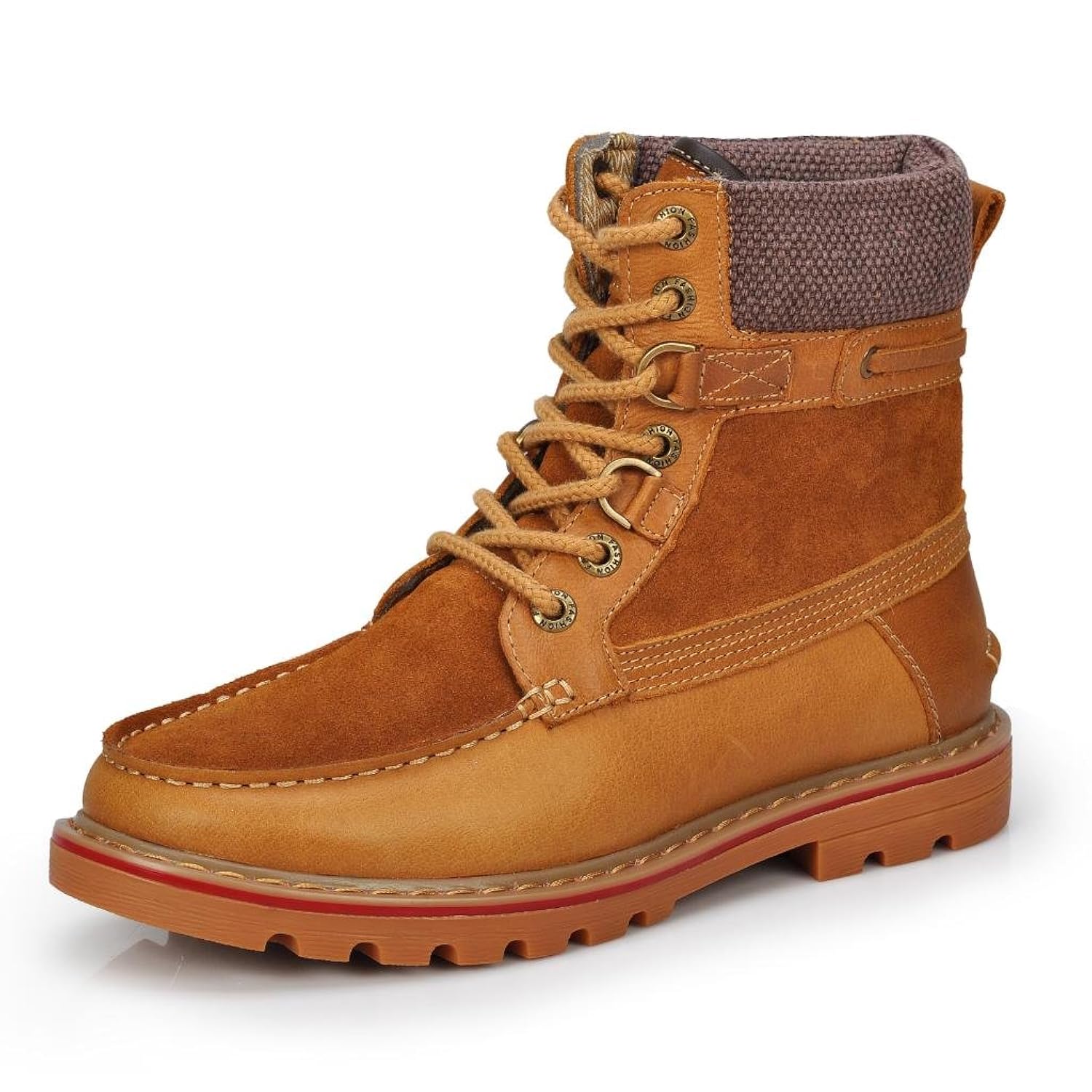 

SUNROLAN Men's Suede Leather Fragments Combat Boot Xr3157