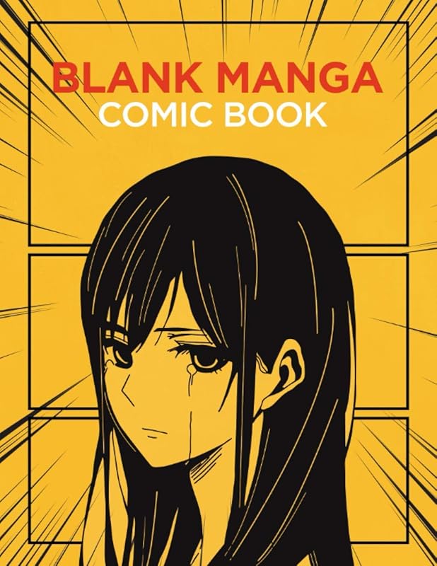 Blank Manga Comic Book: Create Your Own Manga & Anime Comics - 8.5x 11 - PREMIUM QUALITY 120 Pages Manga Template Filled With Different Mood Frames( Sad, Funny, Action, Serious and More) by Manga Art Supplies