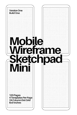 Mobile Wireframe Sketchpad Mini: White