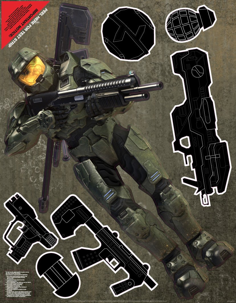 

Wall Graphix: Masterchief Guns 23 x 29
