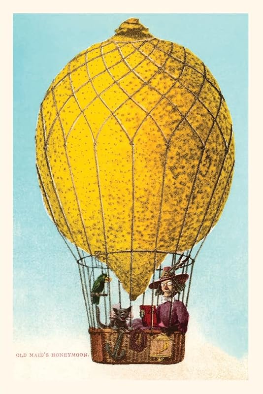 The Vintage Journal Old Maid's Honeymoon, Lemon Balloon (Pocket Sized - Found Image Press Journals) by Found Image Press