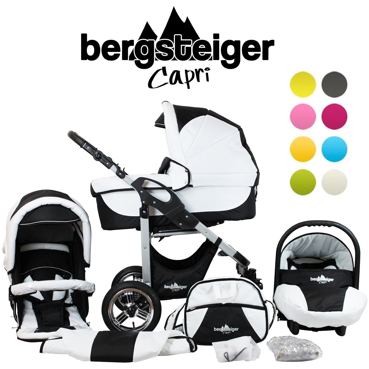 Bergsteiger Capri Kombikinderwagen 3-in-1 - System