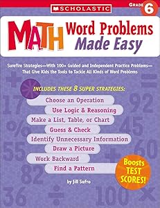 Math Word Problems Made Easy: Grade 6 by Jill Safro