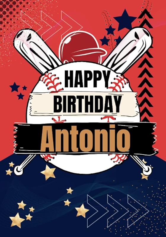Happy Birthday Antonio: Large Cool Coloring Birthday Book For Boyfriend,BestFriend,Man,Husband,Father,Dad,Daddy, PerfectGift,Presents, Mindfulness, ... All My Birthday Books (Adult Man) by Benjamin Wise