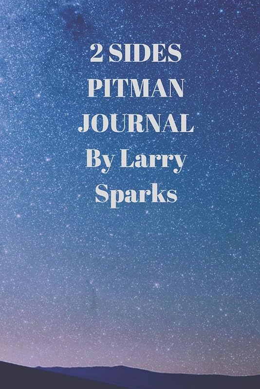 2 SIDES: 90 PAGES OF 6 X 9 INCH BOUND PITMAN COLLEGE RULED HALF AND HALF VERTICAL SEPARATION WHITE PAGES by Larry Sparks