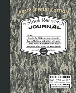 Stock Research Journal: DIY - Journal for your Stock Research and Analysis by Ryan Cullen