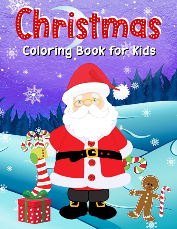 Christmas Coloring Book for Kids: Fun and Relaxing Christmas Coloring Pages for Children by Smiling Pencil Press